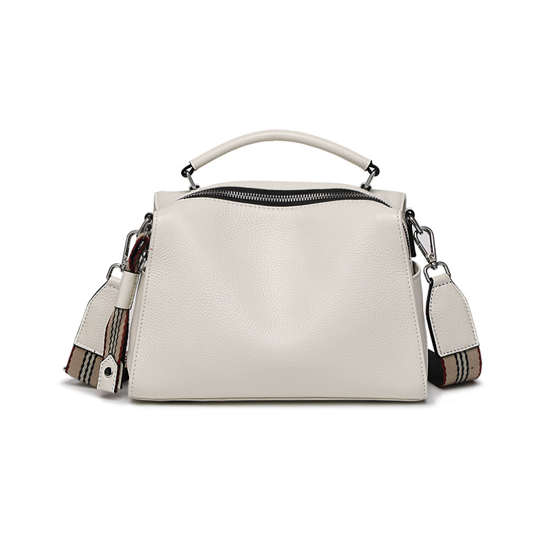 Bolso de mujer 2024 nueva moda de cuero de gran capacidad 100 bolsos de hombro pequeños bolsos de cuero de vaca de mujer bolso casual