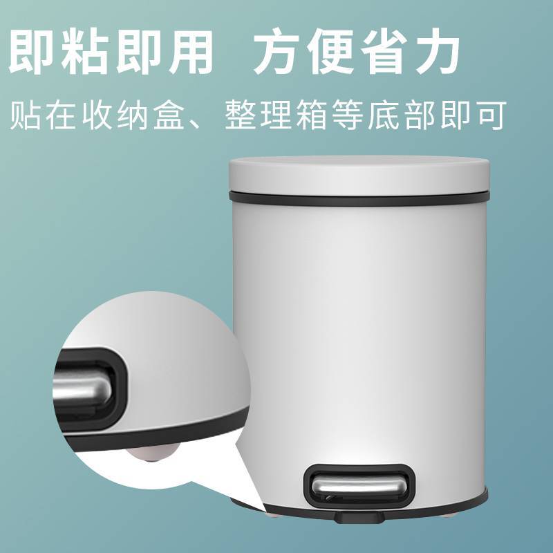 Plástico universal rueda de almacenamiento rack pequeña rueda deslizante caja de almacenamiento rodillo adhesivo pequeña polea fábrica al por mayor