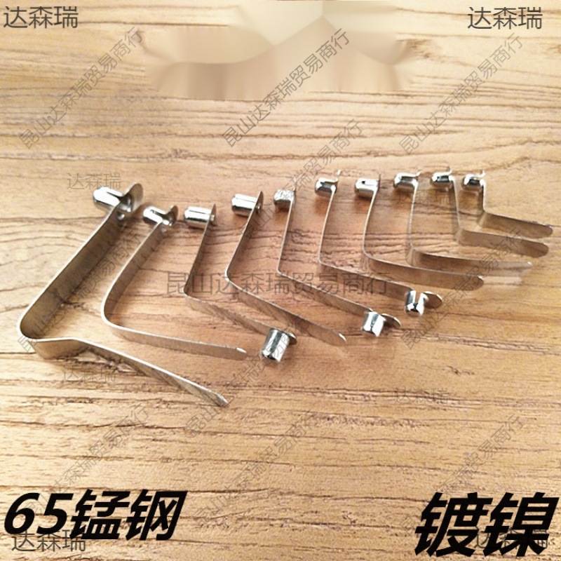 3mm-10mm弹簧片伸缩管内V型定位弹片实心弹珠无单头现货弹扣