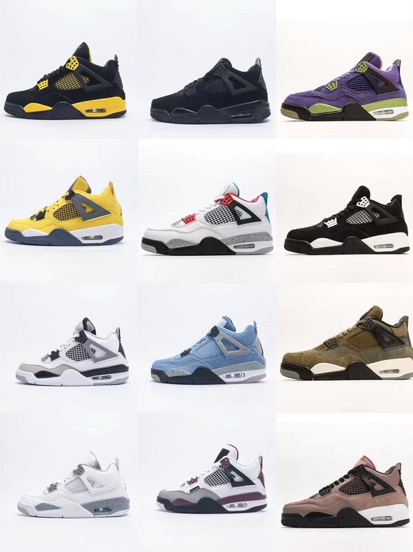 Putian Shoes Aj4 Men's Shoes Electric Mother Jordan Basketball Shoes Pure Original Men's College Sports Shoes Joint Aj3 Basketball Shoes