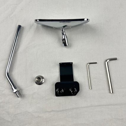 Suitable for Jimny 18-26 Models, Suzuki Jimny Hood Wide-Angle Mirror, Off-Road Modified Reversing Mirror, Electroplated
