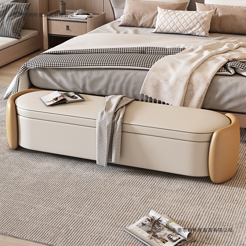 Nordic light luxury home long bench sofa, entryway shoe changing bench, main bedroom bedside bench, end-of-bed bench with storage