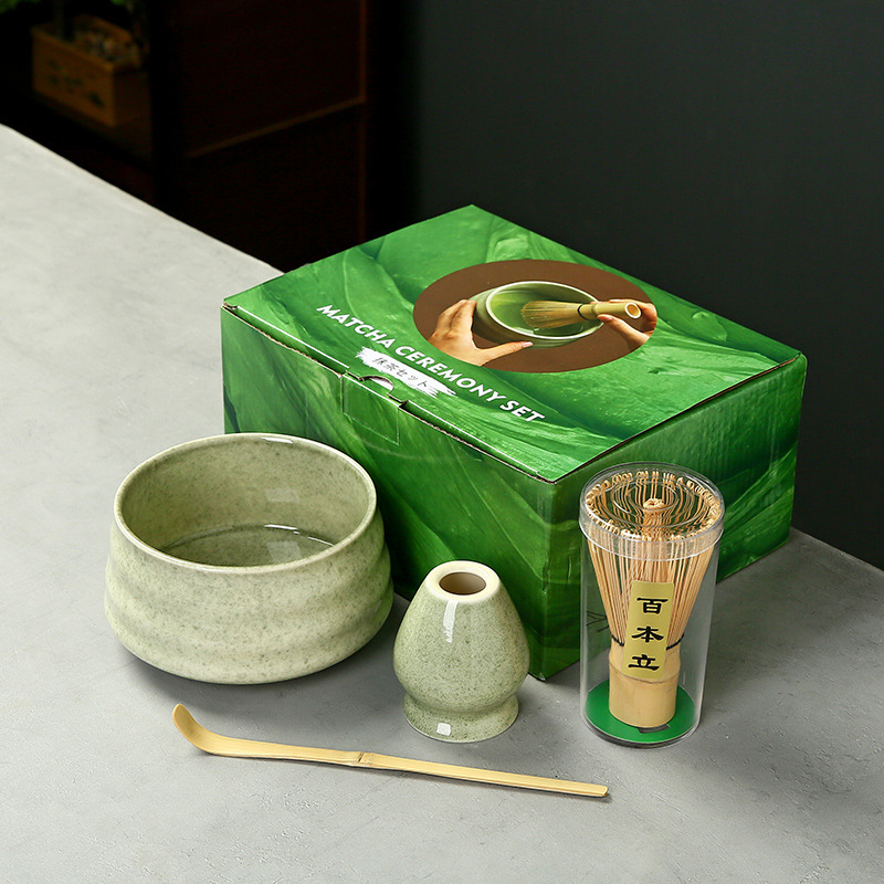 抹茶茶碗日本式抹茶宋代点茶道具陶磁器茶碗カップミキサー抹茶ブラシ茶コップセット|undefined