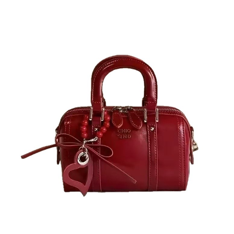 Borsa a tracolla rossa da donna elegante borsa a spalla chic_voghion.com
