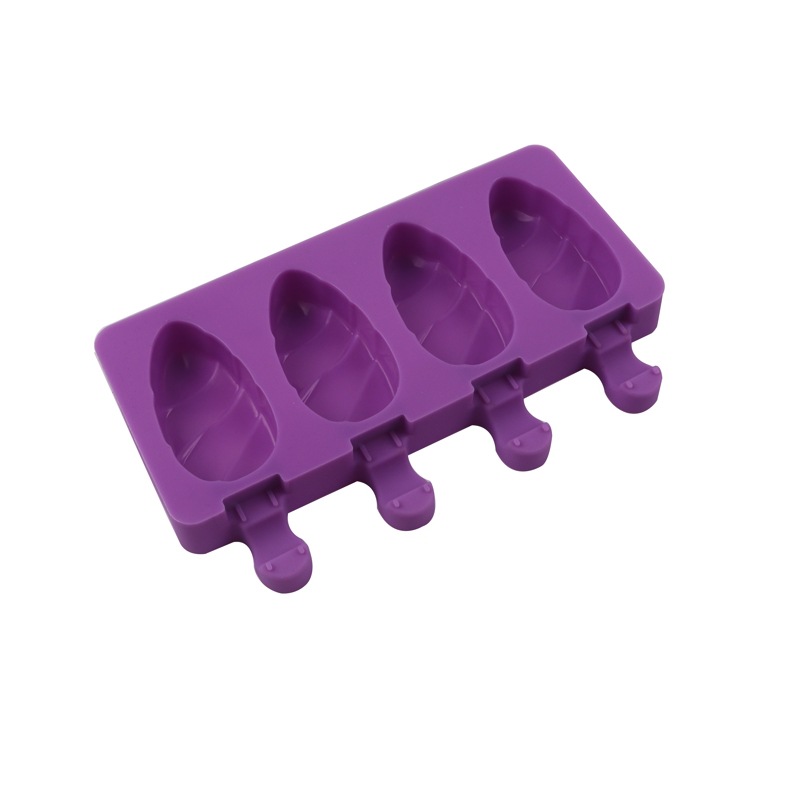 Molde de helado de silicona de 4 piezas gota de agua helado molde de silicona molde de paleta casera de bricolaje molde de pastel de hornear