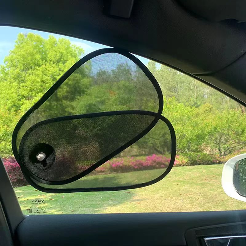 Cross-Border Hot-Selling Car Sunshade, Adjustable Suction Cup Side Window Sunshade, Summer Car Sunshade Curtain Wholesale