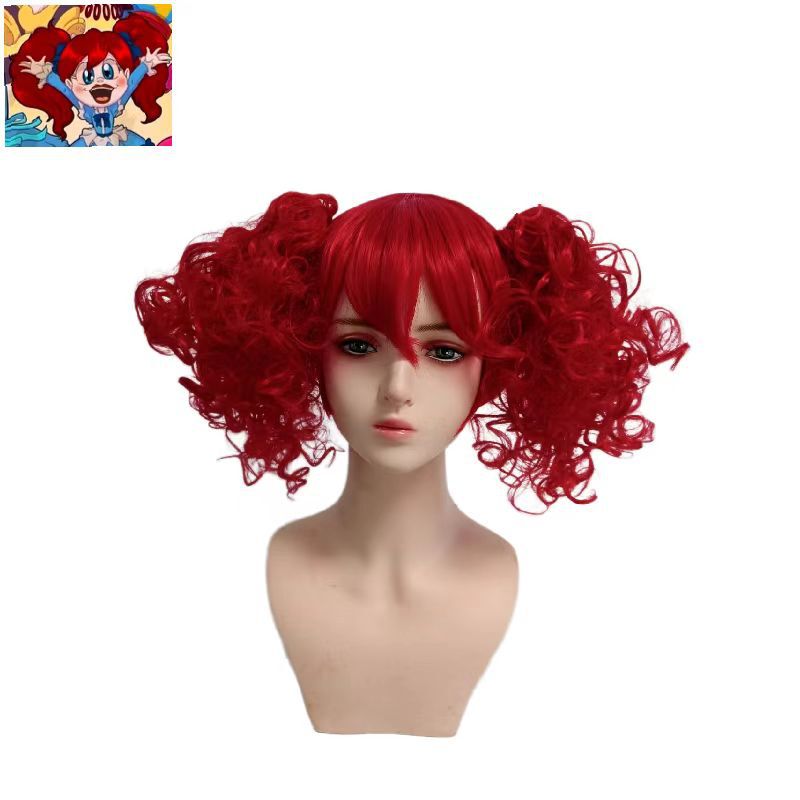 Little Girl Poppy Playtime Poppy 3 Anime Wig Cosplay Full Head Wig 2026 New Style