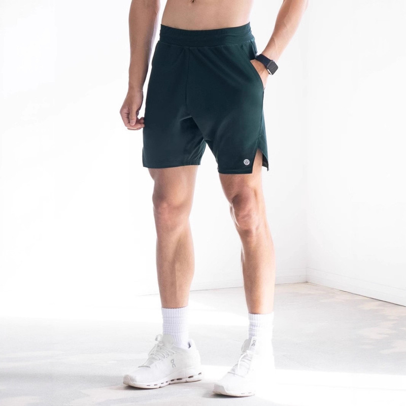 Men's Sports Fashion New Shorts Summer Ice-Feel Stretch Five-Point Pants Fitness Training Pants Trendy Casual