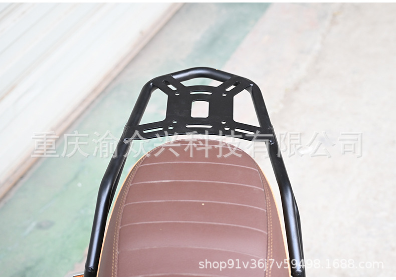 Suitable for Zongshen Dundun mini rear shelf rear backrest passenger backrest cargo shelf motorcycle modification accessories