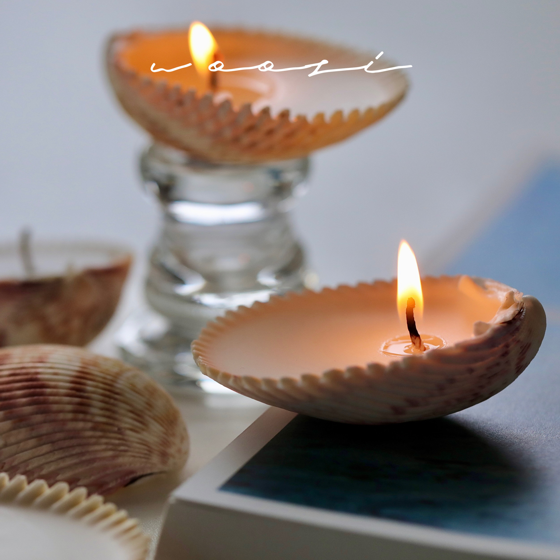 Vela perfumada sem fumaça Niche Shell para aromaterapia, presente de aniversário de menina de alto valor, decoração de quarto, decoração._voghion.com