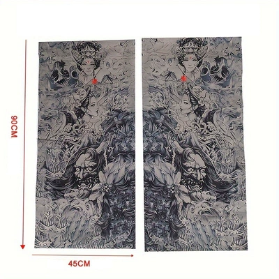 Car AB Column Applique National Car interior film - pair-of-hand-painted-solid-color-beauties
