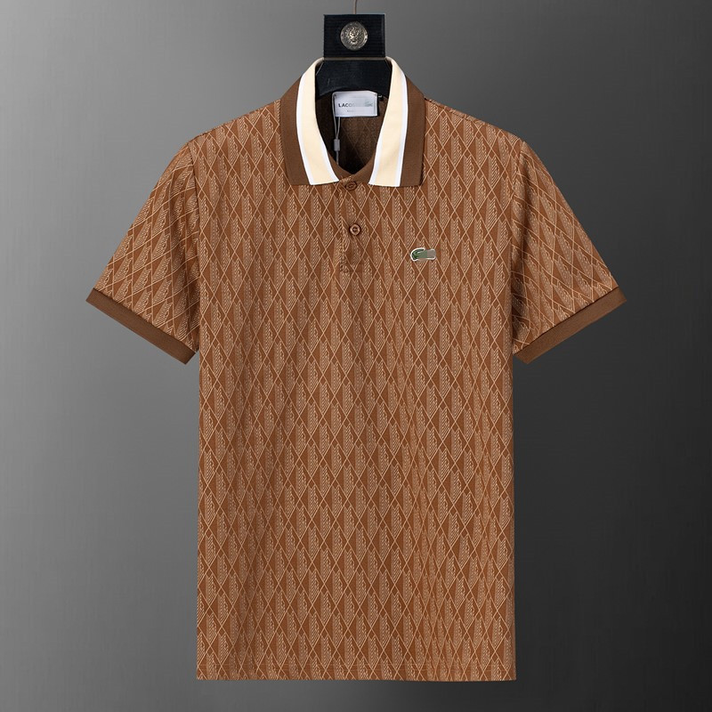 Lacoste Shirt Jacquard Brown