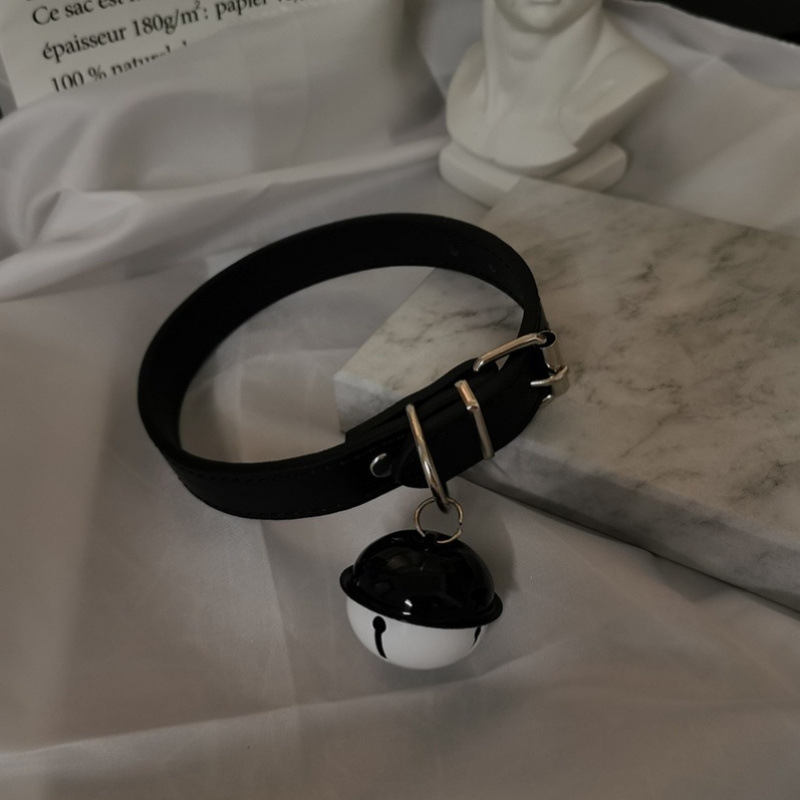 Ropa interior sexy, lencería femenina de encaje, accesorios de sirvienta, collar con cascabel, juguete alternativo para coqueteo sexual en pareja, collar de juguete para mujer gato_voghion.com