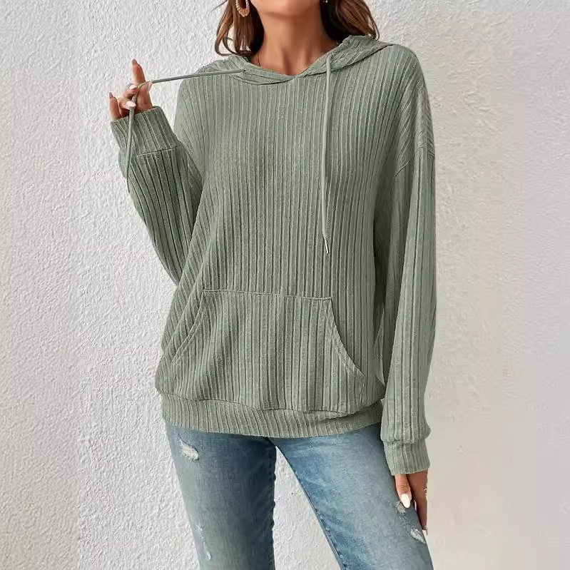 fashion-drawstring-long-sleeved-hooded-sweatshirt-with-pockets-solid-sunken-stripe-hoodie-knitwear-womens-clothing