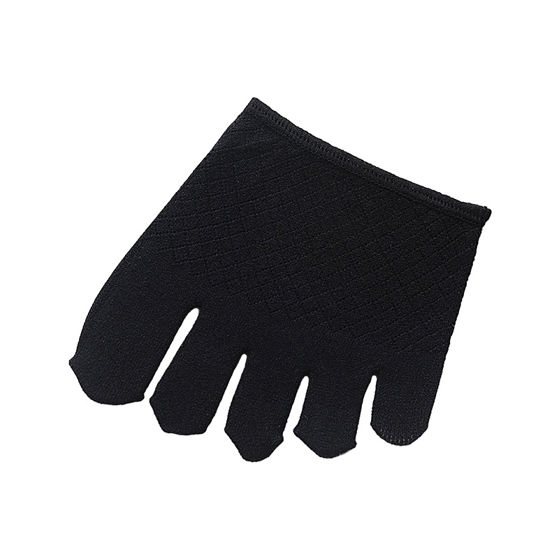 Calcetines de mujer de media palma zapatos de tacón alto calcetines de Palma delanteros medias Calcetines invisibles de cinco dedos sandalias de verano de las mujeres de corte bajo calcetines del dedo del pie