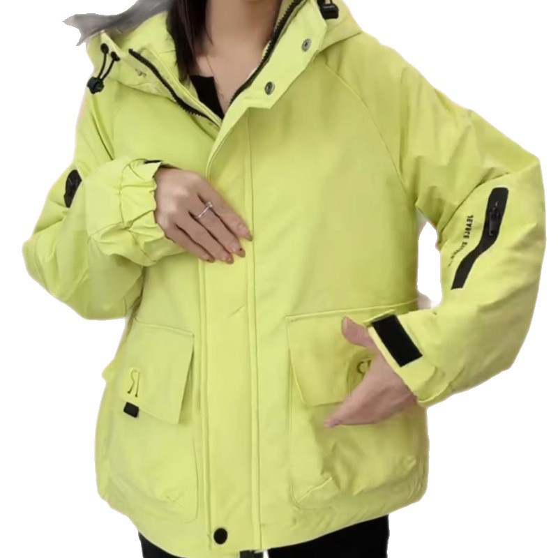 Otoño y invierno de 2025 ropa de mujer nueva moda casual con capuzas personalidad corta chaqueta de algodón deportivo suelto image 5