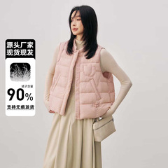 羽绒服马甲女2025冬季新款复古盘扣马夹背心百搭外套潮