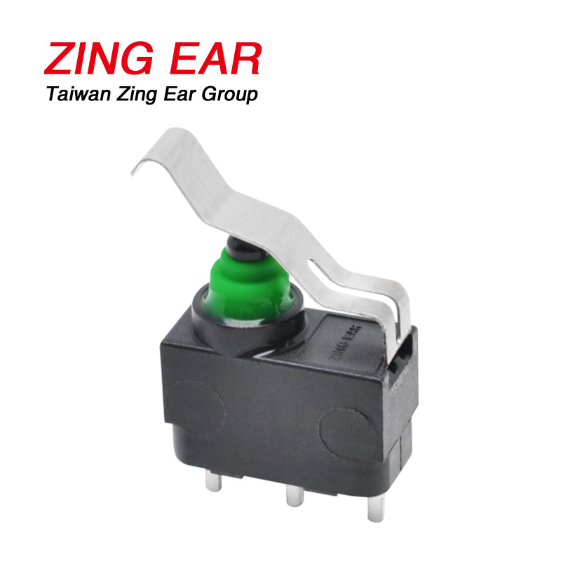 G303A防水微动开关 汽车充电枪微动开关 尾门电吸锁带柄微动开关