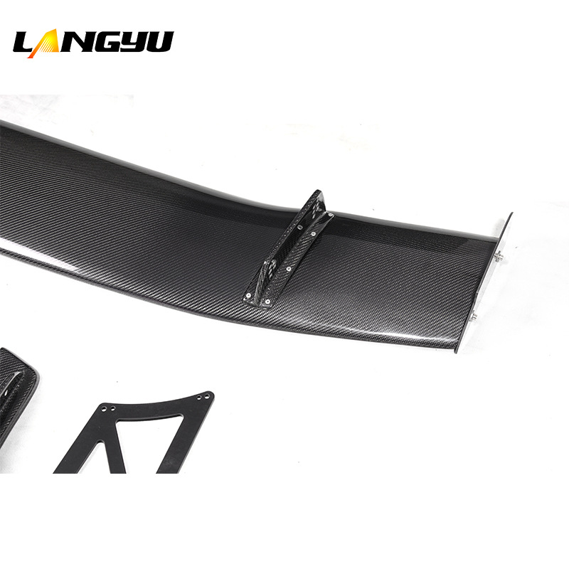 Langyu is suitable for Honda Type-R FD2 carbon fiber rear wing, modified JS style carbon fiber rear spoiler