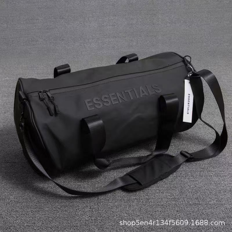 Essentials Fear of God Fog Travel Bag Fitness Bag Portable Cylinder Bag High Street Fashion Brand for Men and Women
