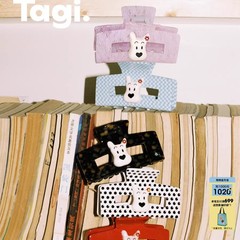 Tagi.《哈哈》小狗方形亚克力镂空抓夹无痕鲨鱼夹可爱发抓发饰女
