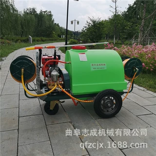 养殖场消毒高压喷雾器  果园杀虫推车打药机  厂区防疫汽油喷药机