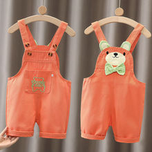 童装男女宝宝背带裤2025新款夏装儿童裤子时尚洋气休闲帅气短裤潮