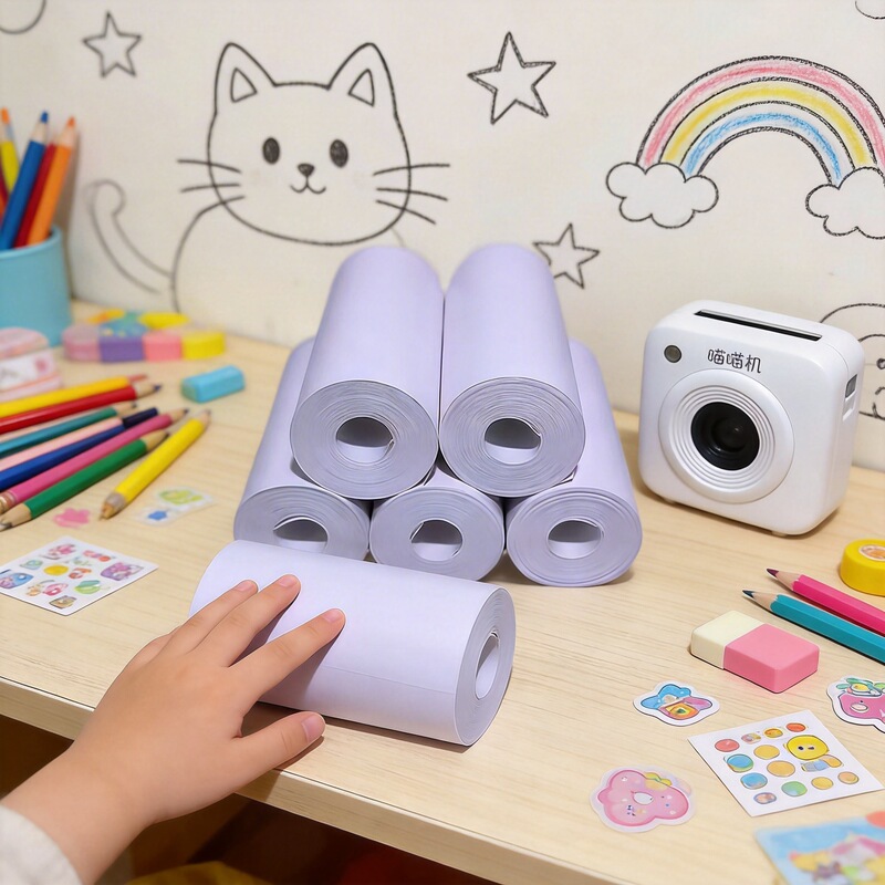 Meow Meow Machine Printing Paper, Special Thermal Paper for Children's Cameras, 57X2557 Paper