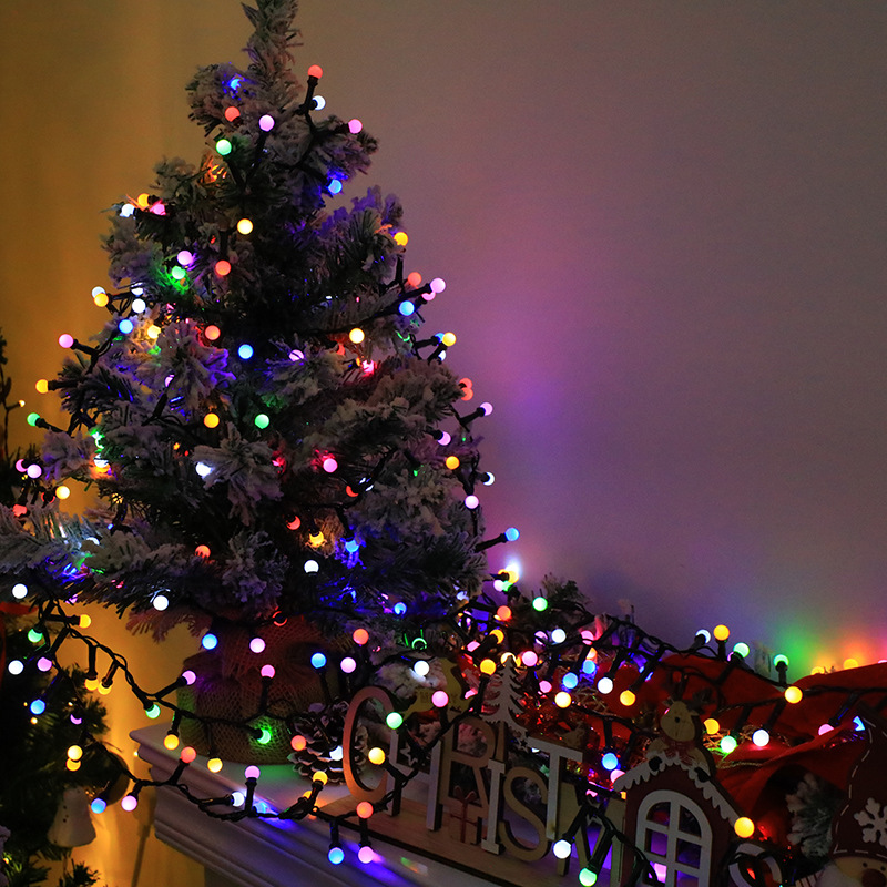 Comercio exterior transfronterizo de baja tensión plug-in de la cadena de luz de la cereza 10 m 500 luces adecuadas para el dormitorio de vacaciones de Navidad luces de colores decorativos