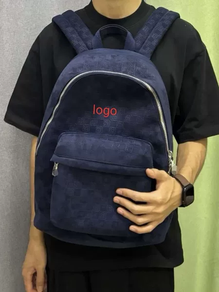 Factory Wholesale Cross-Border Dropshipping Jordan Backpack Aj Double Zipper Outdoor Backpack Suede Pu Commuter Bag