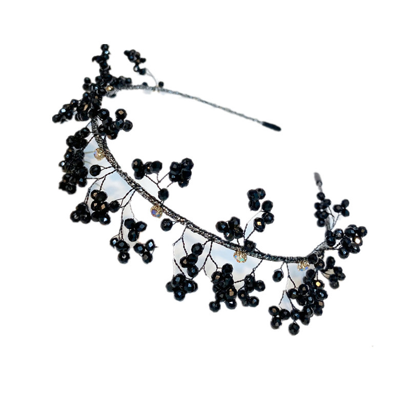 Korean Style Snowflake Imitation Crystal Diamond Gold Wire Headband display picture 11
