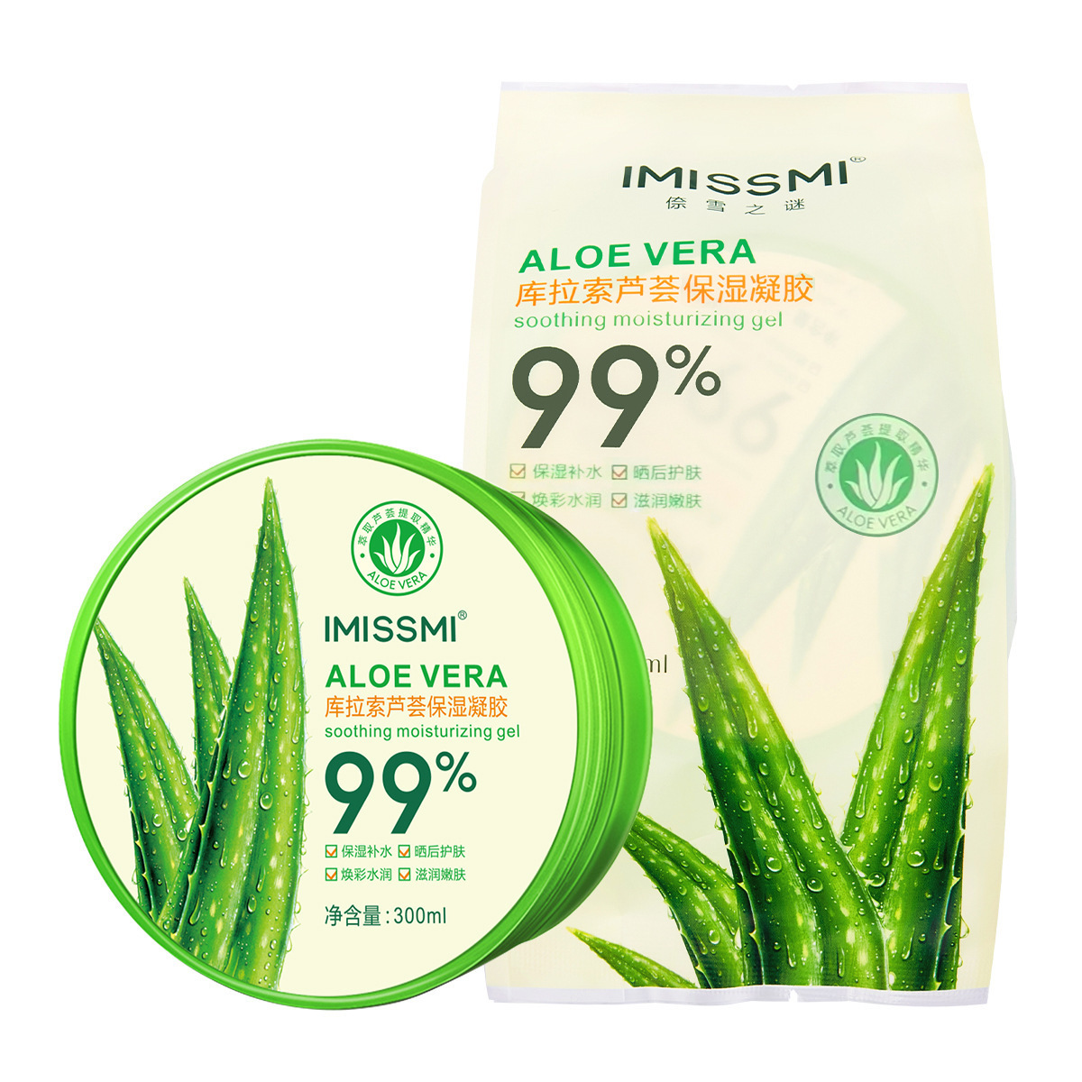 Gel Humectante de Aloe Vera 300g Hidratante y Suavizante image 5