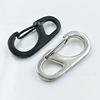 Factory direct selling 33mm mini jewelry buckle D3 spring hook buckle outdoor metal hook volume