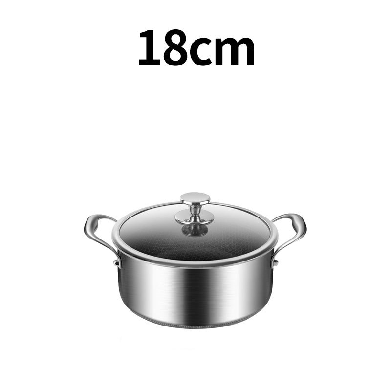 18CM with transparent cover [stainless steel]