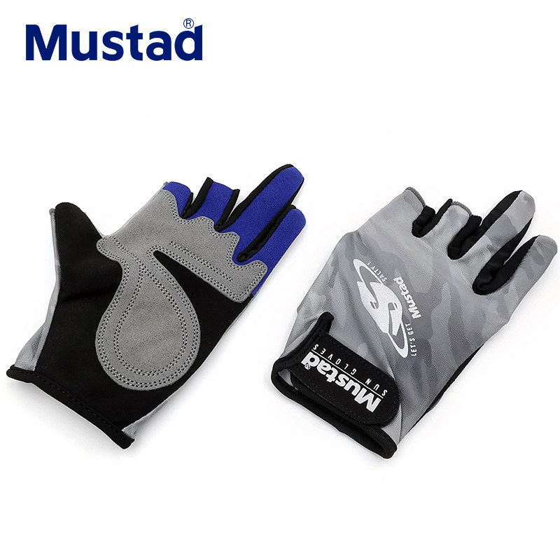 Mustad Musda GL003 fishing dew three -finger gloves