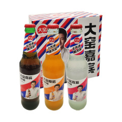 内モンゴル大窯ゲスト原味オレンジ味ソーダ飲料520ml * 6本オレンジガラス瓶フルケースオプション