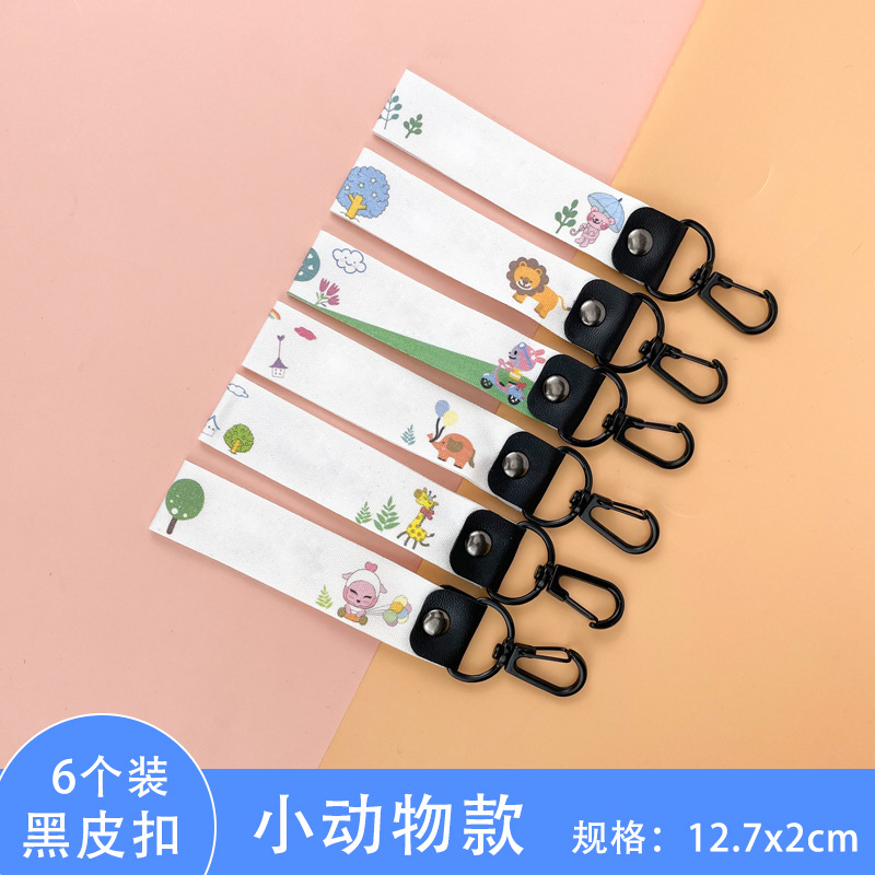 Sello de ropa para niños, hebilla de cuero manuscrita en blanco, pegatina de nombre, hebilla de bolsa de libro de algodón, hebilla colgante, taza de agua, nota de nombre minimalista