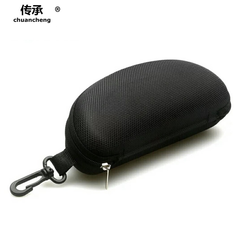 Large Sports Cycling Mirror Box Hook Glasses Box Sunglasses Box Storage Men's Portable Anti-pressure Mirror Box Women's Zipper