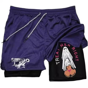 2024 Amazon cross-border e-commerce summer dragon ball shorts 3D digital printing men's and women's double beach pants