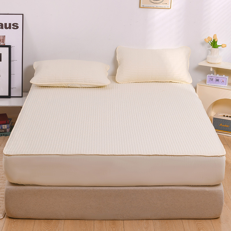 2023 nuevo acolchado acolchado acolchado acolchado acolchado acolchado acolchado acolchado de algodón de nuevo estilo, cubierta protectora de colchón acolchado con todo incluido, cama universal de cuatro estaciones