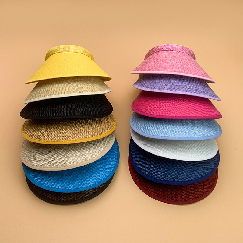 Sun Hat Hats Type Women's Simple Style Solid Color Wide Eaves Sun Hat