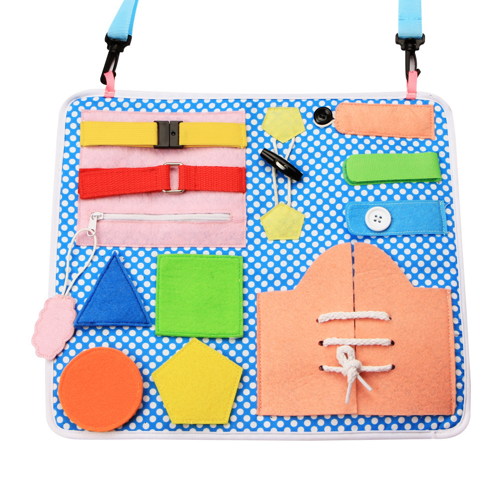 children life Early education Toys Dressing Teaching aids child Early education felt Dressing Learning board Be busy