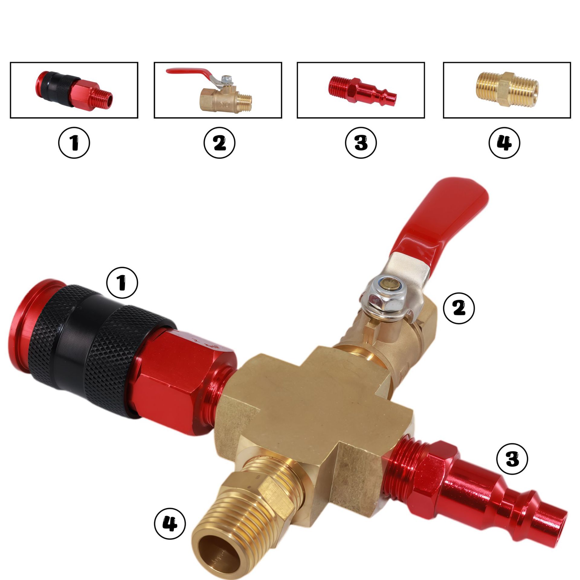 ��ʽ����1/4NPT��˿ͭ��ͨ���� ����ͭ��ͨ ˮ��ͭ��ͷ