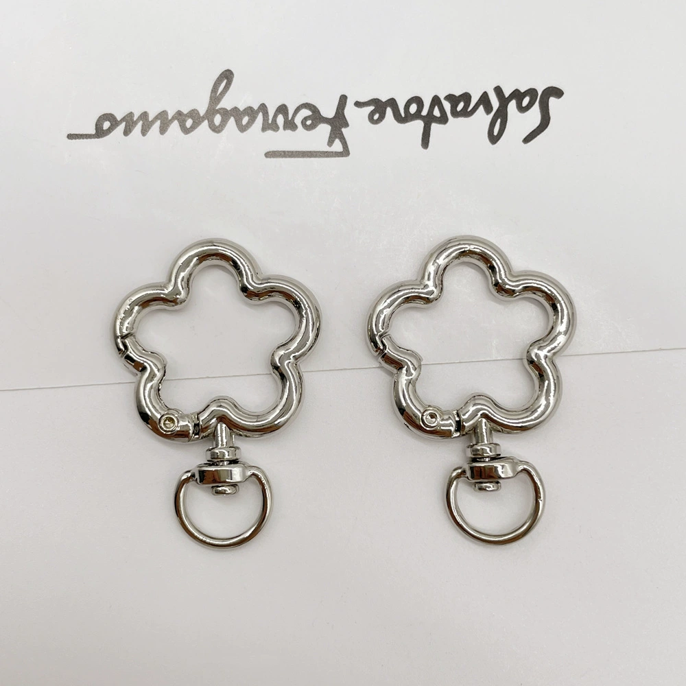 Universal keychain flower-shaped, accessories, flowered, DIY