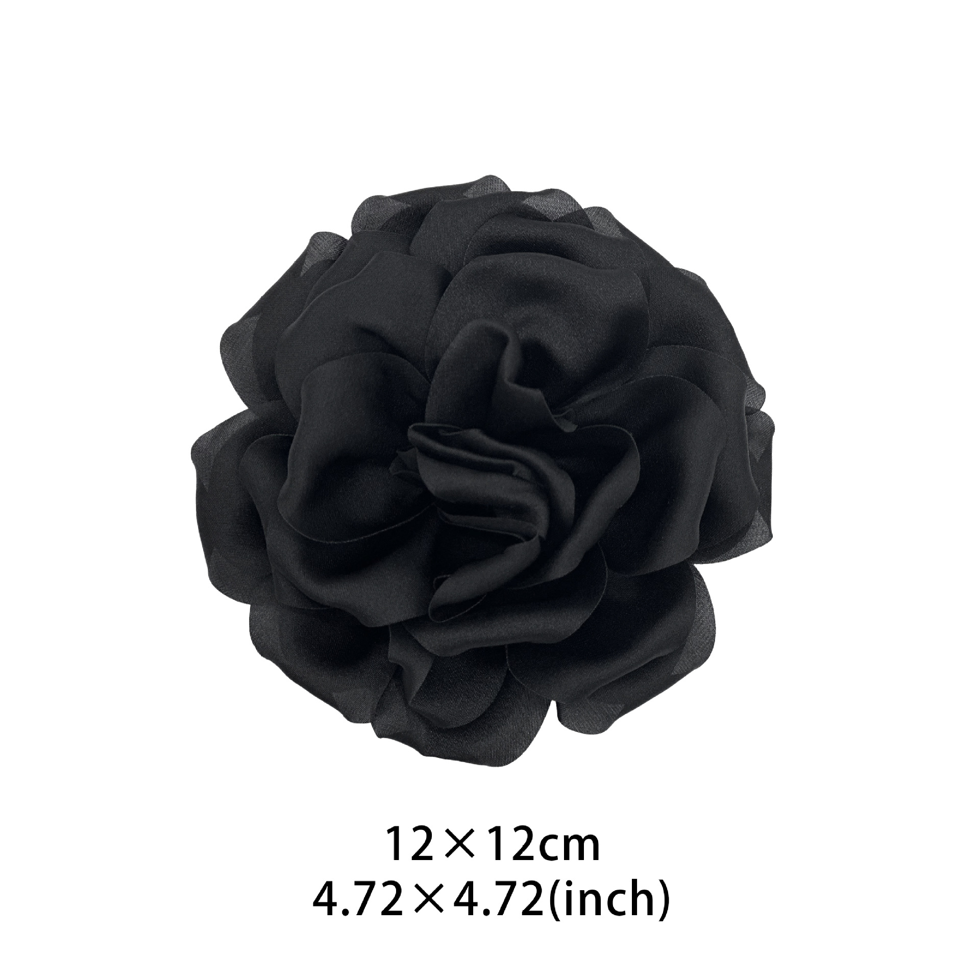 Retro francés tela de flores grandes bordes flores diy peinario accesorios ropa zapatos sombreros bolsos 12cm accesorios