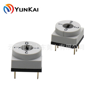 10*10mm 4-speed 6-pin Plug-in Pin Gear Switch Knob Switch Rotary Coding Switch