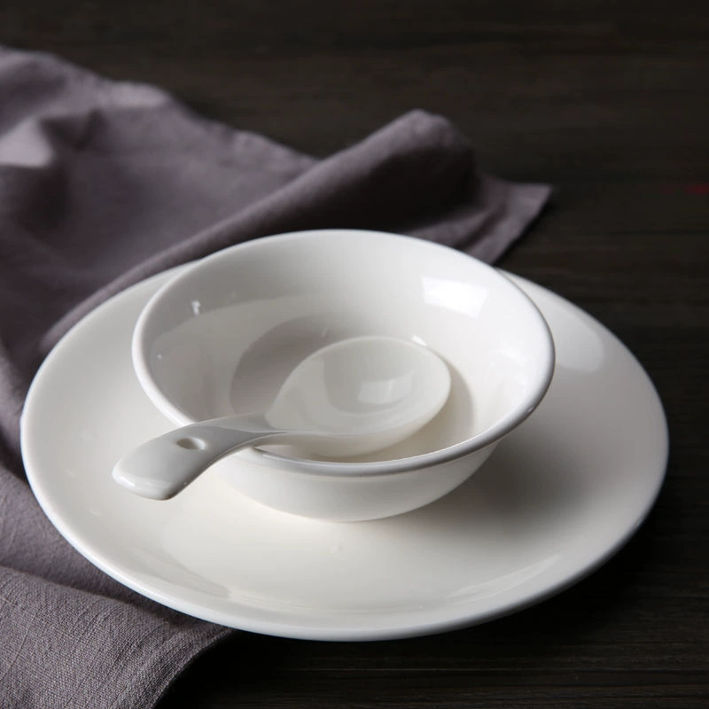 Ceramic tableware for hotel, set, 4 piece set