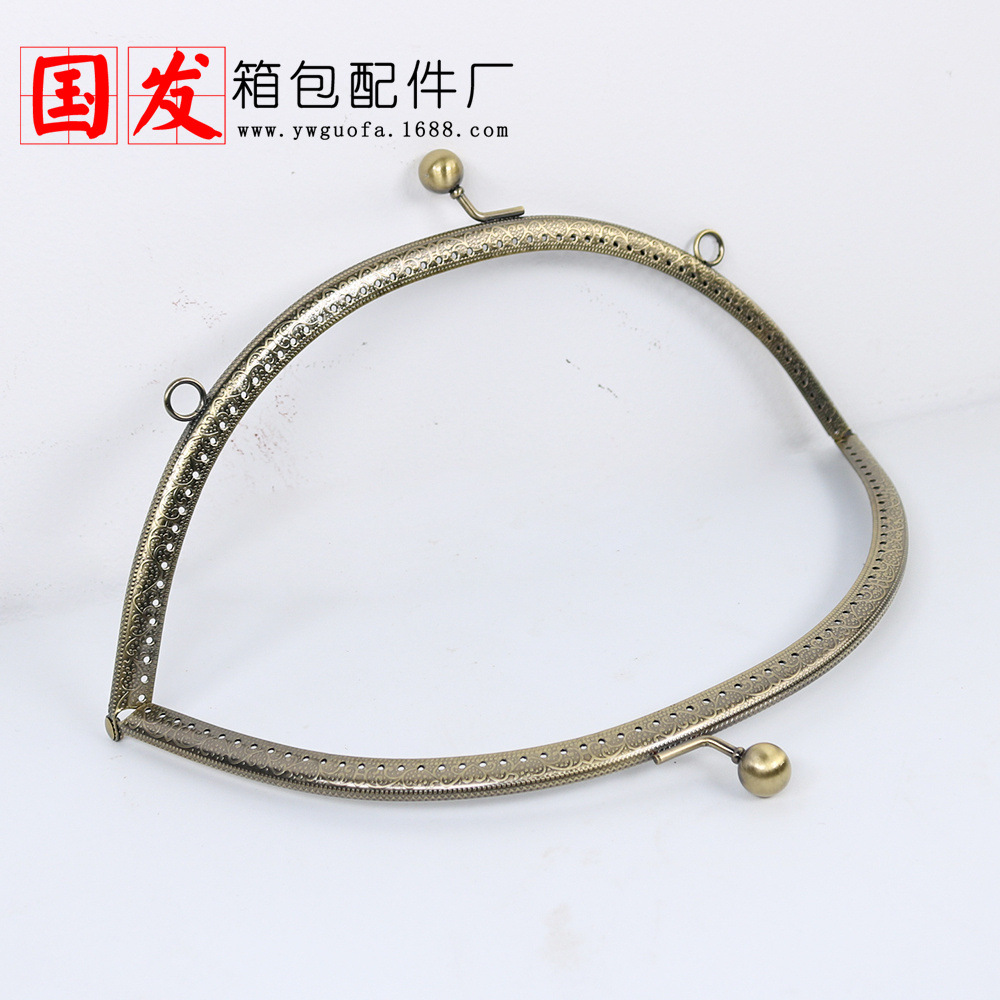 60% de descuento: 25CM boca de relieve semicircular oro plateado, bronce