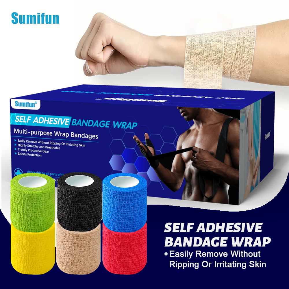 Sumifun mechanical size self-adhesive elastic bandage Amazon FDA independent station Tiktok cross-border sports protection