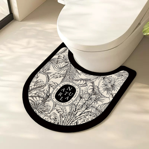 European diatom mud floor mat, bathroom soft cushion, washbasin absorbent foot mat, toilet flower floor mat, bathroom non-slip mat